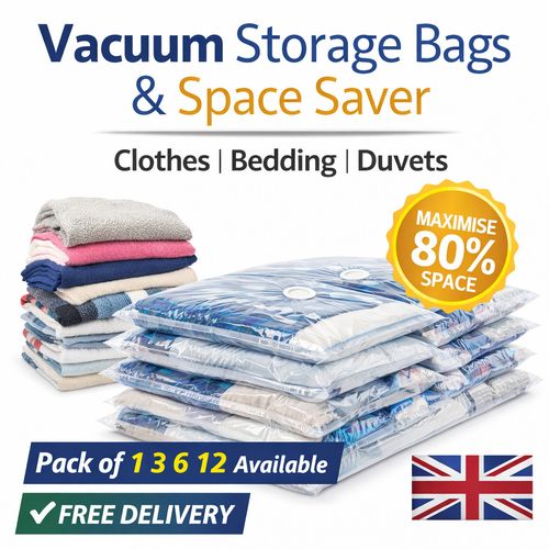 STRONG VACUUM STORAGE SPACE SAVINGS BAG SPACE SAVER BAGS NEW VACUM BAG VACCUM — image 6