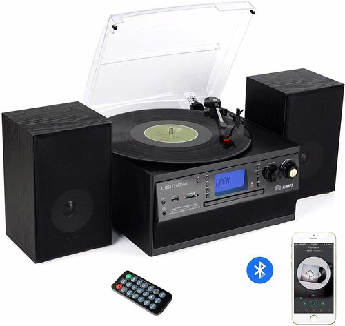 Bluetooth Record Player Turntable with Stereo Speaker, LP Vinyl to MP3 Converter — image 6