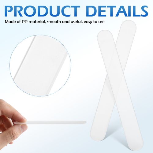 25Pcs Transparent Plastic Tongue Depressor Sticks for Lab Use Durable and Easy — image 2