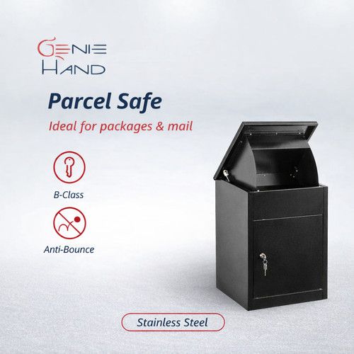 Parcel Letter Safe Box Double Bit Lock Secure Mailbox - Seller Pays Fees