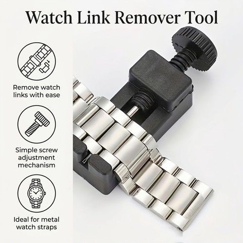 Watch Link Remover Tool Metal Watch Strap Bracelet Pin Adjuster Repair Kit