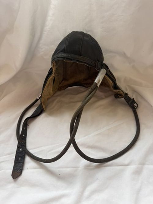 WW2 D Lewis Leather Flying RAF Helmet