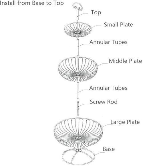 3-Tier Stainless Steel Fruit Basket Stand for Kitchen and Home Storage — image 5