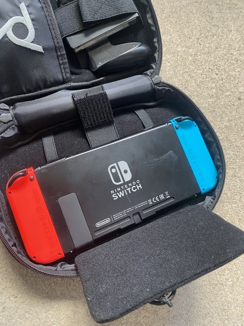 Nintendo Switch Bundle w/ Joy-Cons, PDP Carry Case, USB-C Cable — image 3