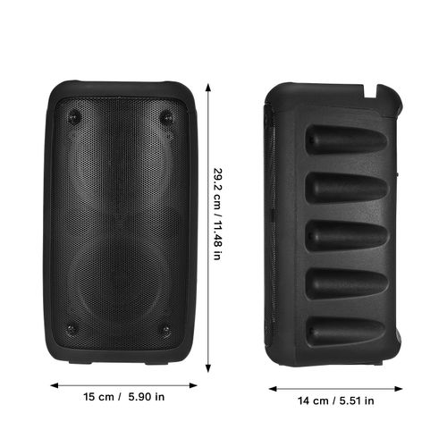 Bluetooth Karaoke Speaker RGB LED Lights Wireless Portable Speaker Wired Mic — image 6