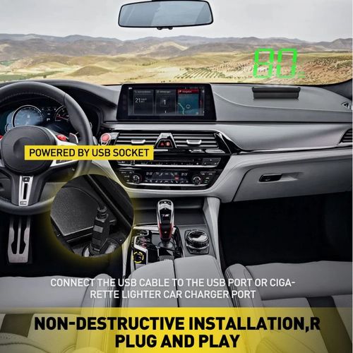 Digital HUD Speedometer MPH Car Head Up Display GPS Speed Meter windscreen — image 13
