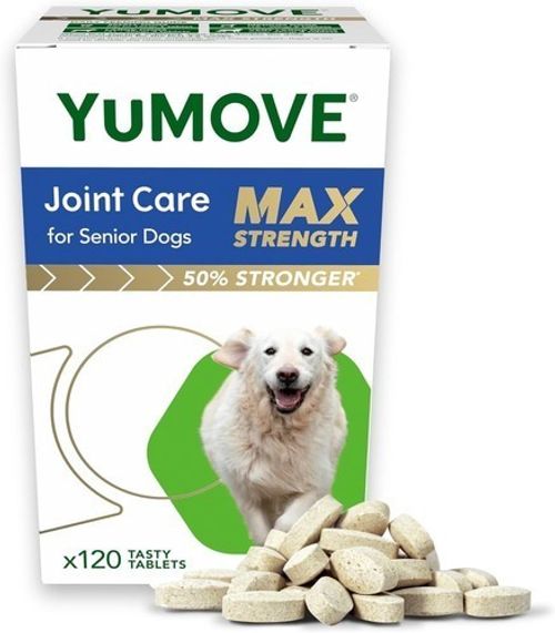 YuMOVE Senior MAX Strength Senior Dog Strength Joint Supplement - 120 Tablets...