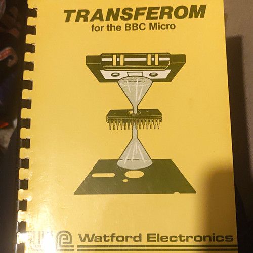 Watford Electronics Transferom BBC Micro Vintage Spiral-Bound User Manual