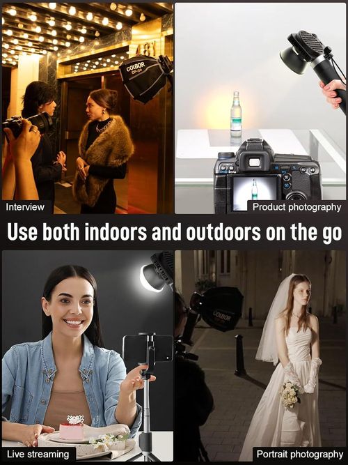 COLBOR W60 Video Light 60W Bi-Color 2700K-6500K Pocket Continuous Lighting — image 7