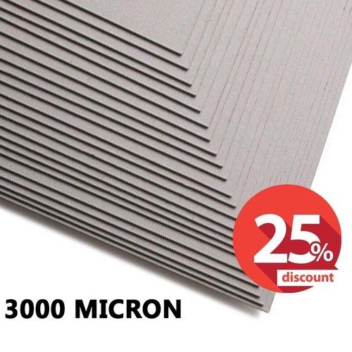 A4, A3 Greyboard 0.6mm 1mm 1.25mm 2mm 3000 Micron Card Thick Mount Board Backing
