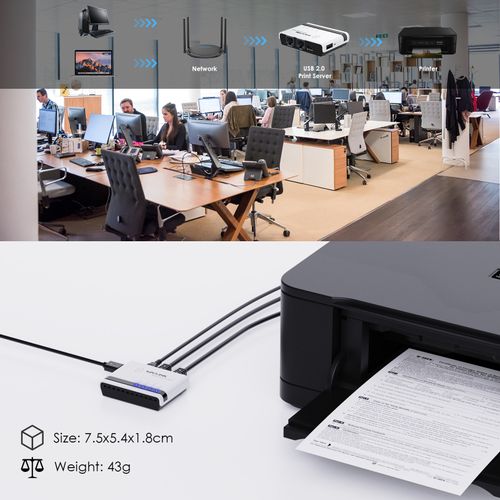 10/100Mbps USB 2.0 Wireless Network Print Server Wired/Wireless/Standalone Modes — image 9