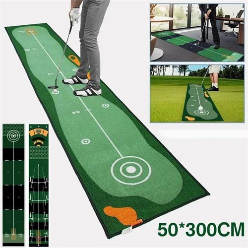Golf Putting Mat Training Aid Equipment Improve Putting Accuracy Golf Practice — image 1