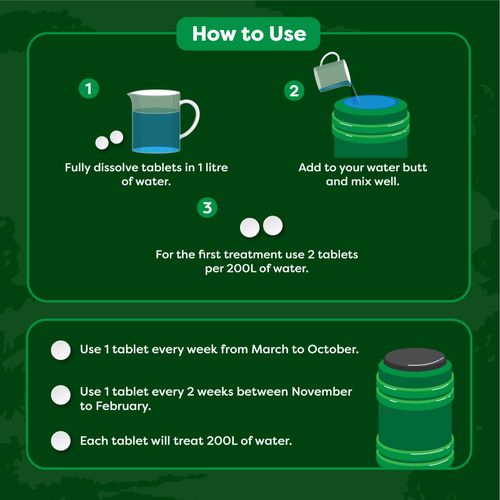 Envii Water Butt Klear Treatment & Cleaner Clears Water Plant Feed 20 Tablets — image 4