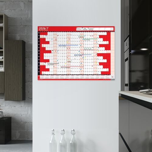 2026/2027 Mid-Year Wall Planner Calendar Wall Chart Home Office Work A2 Calender — image 5