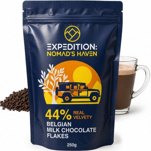 Luxury Hot Chocolate - Real 44% Belgian Milk Chocolate Flakes - 250G