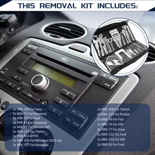 38pcs Car Radio Stereo Audio Head Unit Key Removal Tool Set Release Keys Kits UK — image 4