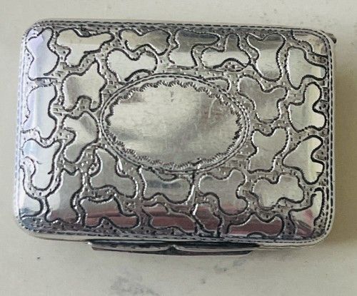 Georgian Sterling Silver Vinaigrette London 1823 Thomas Shaw Pierced Grille