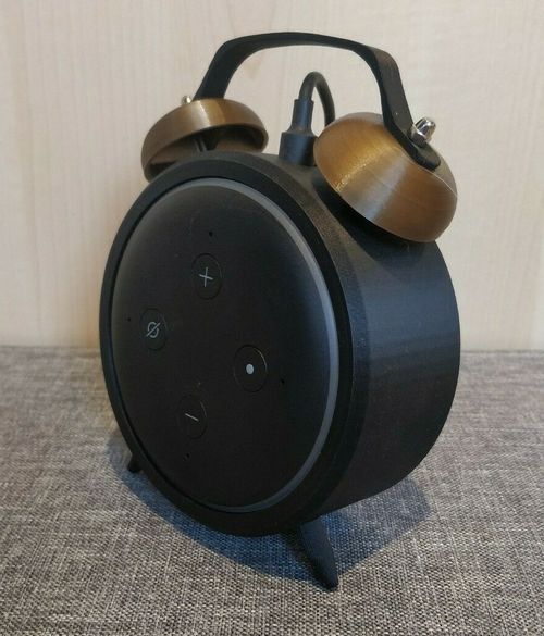 Amazon Echo Dot 3rd Generation Gen 3 Retro Alarm Clock Stand / Mount — image 2