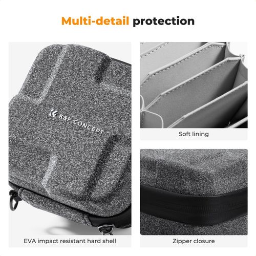 K&F CONCEPT 10 in 1 Lens Filter Case, Hard Shell Camera Filter Pouch Up to 95mm — image 3