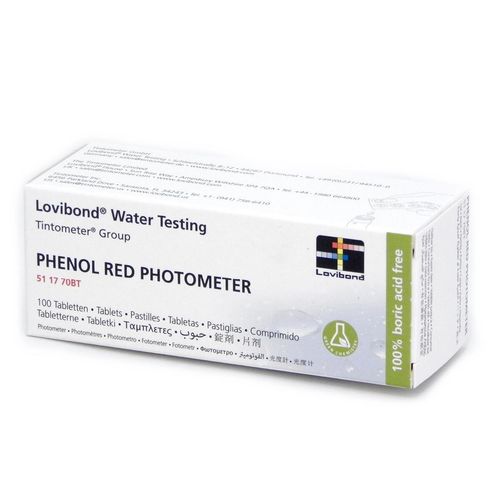 Lovibond Phenol Red Photometer Water pH Testing Blister Pack (100 Tablets) — image 1