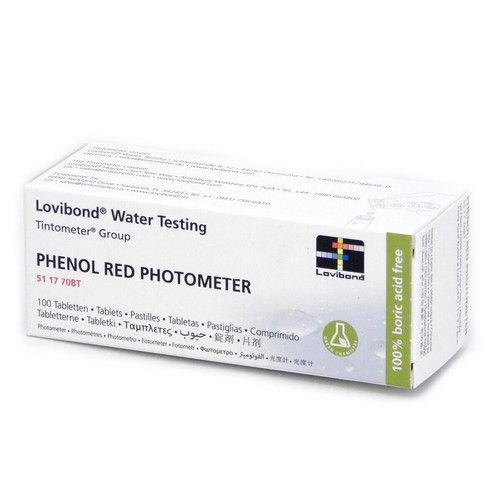 Lovibond Phenol Red Photometer Water pH Testing Blister Pack (100 Tablets)