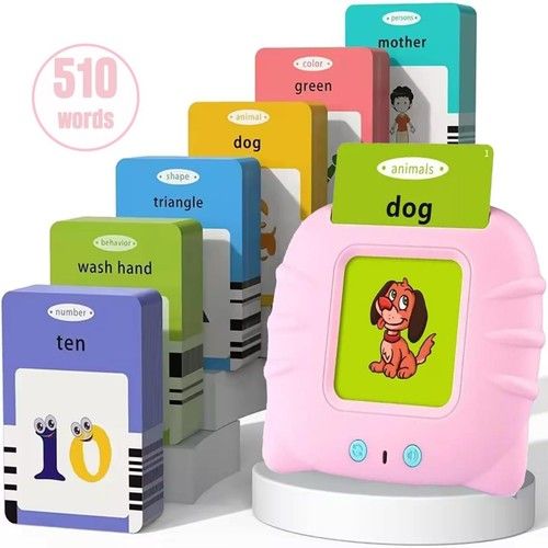 Talking Flash Cards for Toddlers 510 Words Learning Toys Preschool Audible Game