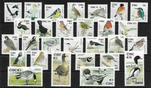 Ireland Eire. 2002-2004:  Birds: Set of 28 MNH Stamps. SG 1466-1486. SUPERB.!!