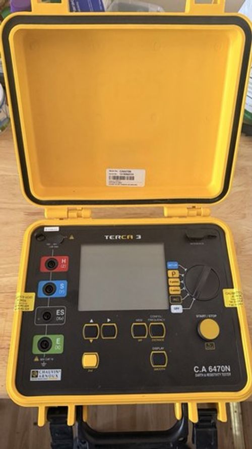 Chauvin Arnoux C.A 6470N Earth & Resistivity Tester – Never Used