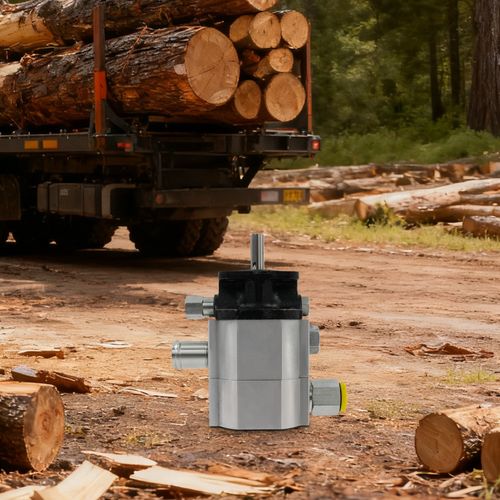 Hydraulic Log Splitter Pump, Hydraulic Pump for Wood Splitting Machine Silver — image 15