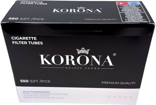 Korona REGULAR Cigarette Empty Tubes  8mm diameter  550 pieces box — image 5