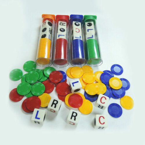 Game Toys Left Center Right Dice Chips Party Family Friends Play Dice Fun UK — image 5
