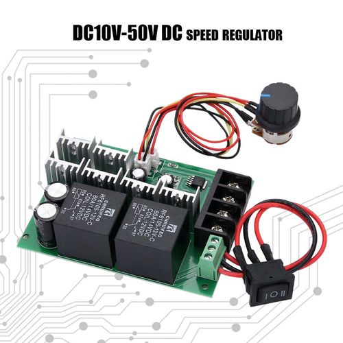 DC 10-50V 12V 24V 36V 40A PWM DC Motor Speed Controller CW CCW Reversible Switch — image 2