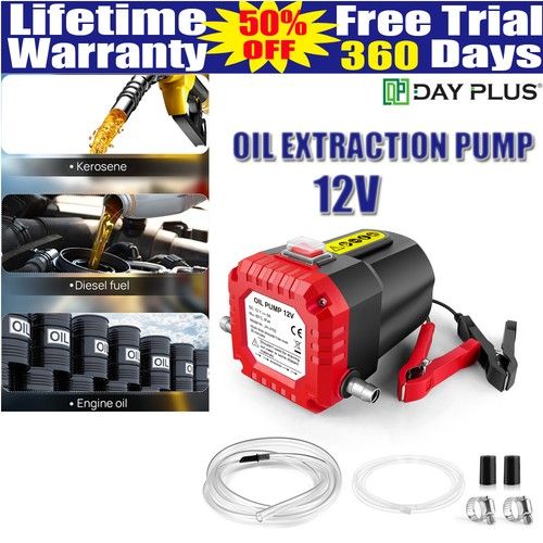Electric Car Diesel Engine Oil Change Transfer Extractor Suction Syphon Pump 12V