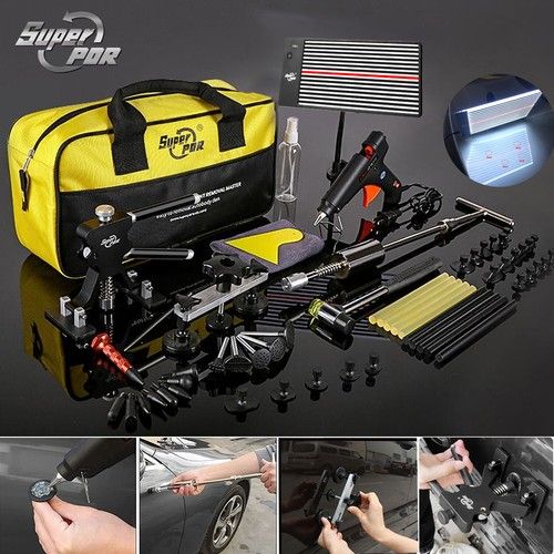 Super PDR Car Paintless Kit Dent Puller Lifter Repair Removal Hail Glue Gun Tool