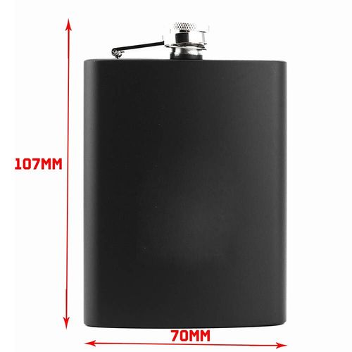 Personalised Hip Flask Stainless Steel Engraved Any Text Birthday Wedding Gift — image 4