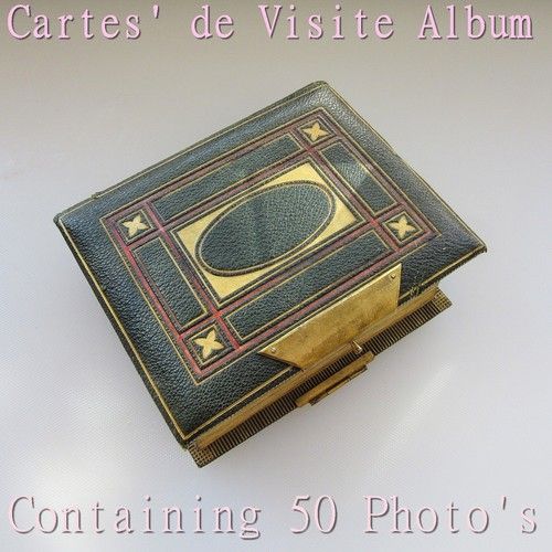 VICTORIAN CDV ALBUM,  50 Good Quality Photographs,  Some Isle Of Wight Interest.