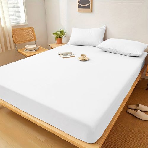 Extra Deep 25 cm Full Fitted Sheet Bed Sheets Single Double King Super King Size — image 2