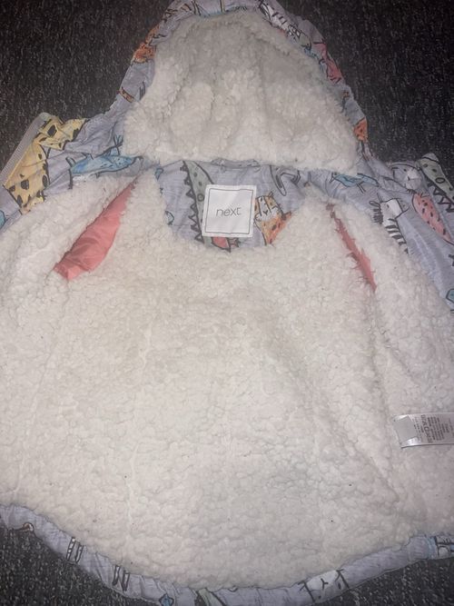 Girls Coat 6-9 Months From Next Excellent Condition with Hood — image 3
