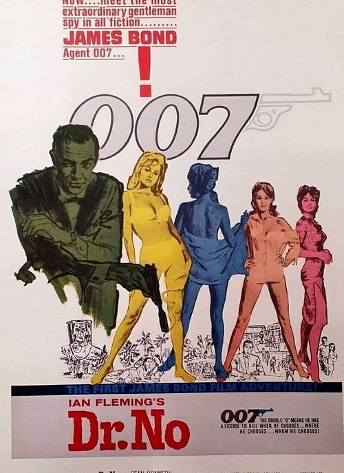 James Bond 007 Dr No Vintage Poster A2 Size 1962 Film Memorabilia — image 4
