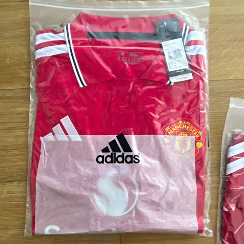 adidas Manchester United Home Shirt Red Size M Adult Short Sleeve Shirt Only — image 1