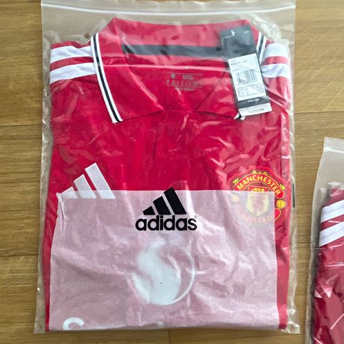 adidas Manchester United Home Shirt Red Size M Adult Short Sleeve Shirt Only