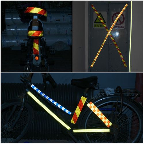 Reflective Tape 4"x10 Ft High Visibility Safety Tape Fluorescent Yellow for Car — image 5