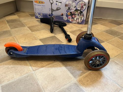 Mini Micro 3 in 1 Scooter (Blue) used age 1-5 yrs. — image 4