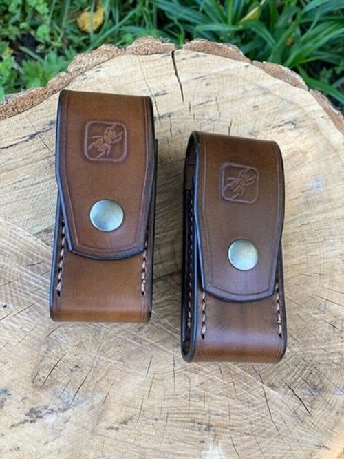 Leatherman Wave Pouch leather belt loop tool carrier handcrafted in UK leather