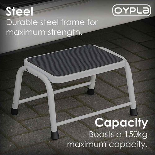 NEW! Single Caravan Step Stool Steel Non Slip Rubber Tread Safety — image 3