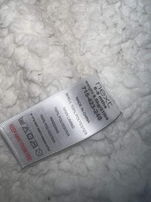 Girls Coat 6-9 Months From Next Excellent Condition with Hood — image 4