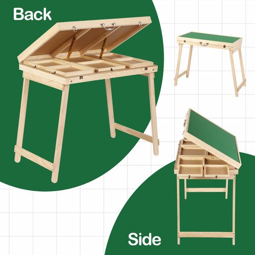 1500 Pieces Jigsaw Puzzle Table 4 Tilting Angle Board w/ Drawers & Foldable Legs — image 8