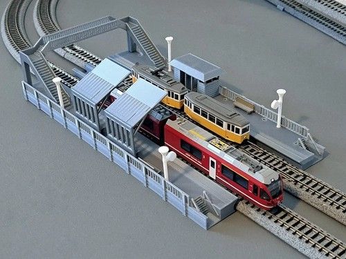 N Gauge MEGA Bundle of a Single and Double Track Station