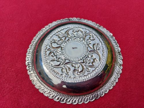 SOLID SILVER pin dish from Cambodia '100 percent silver purity' 39.5 grams — image 4