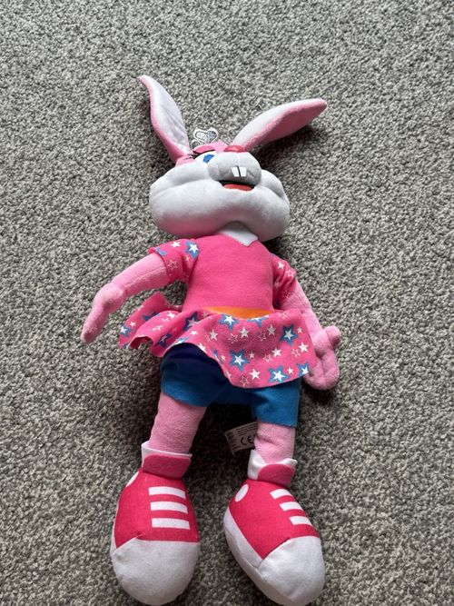 Sparkle Pink Bunny Rabbit Large Soft Plush Toy .park dean resort — image 4